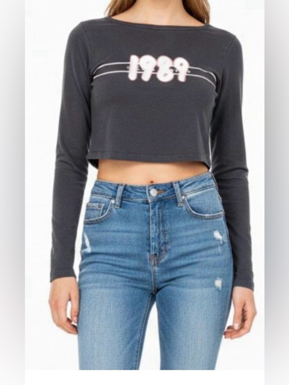 Taylor Swift 1989 (Taylor's Version) cropped long-sleeve tee